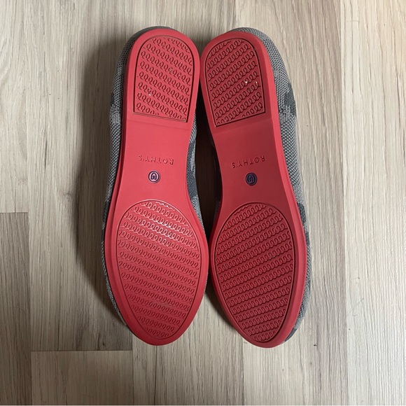 Rothy’s Gray Camo Round Toe Flats Red Sole Size 8 - Picture 7 of 7